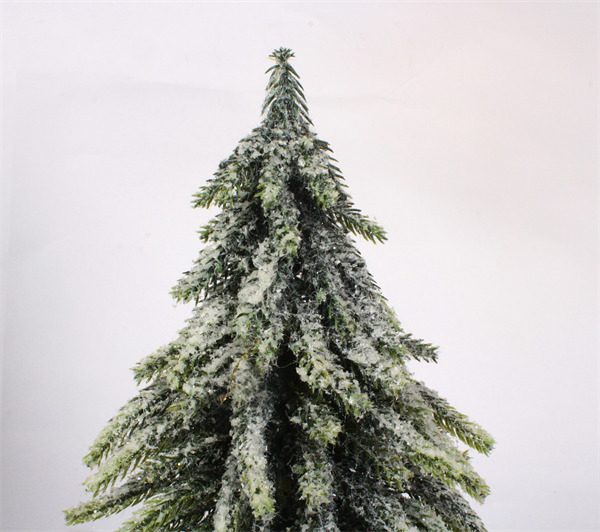 Christmas Decorations with Burlap Wooden Base Ice Finish